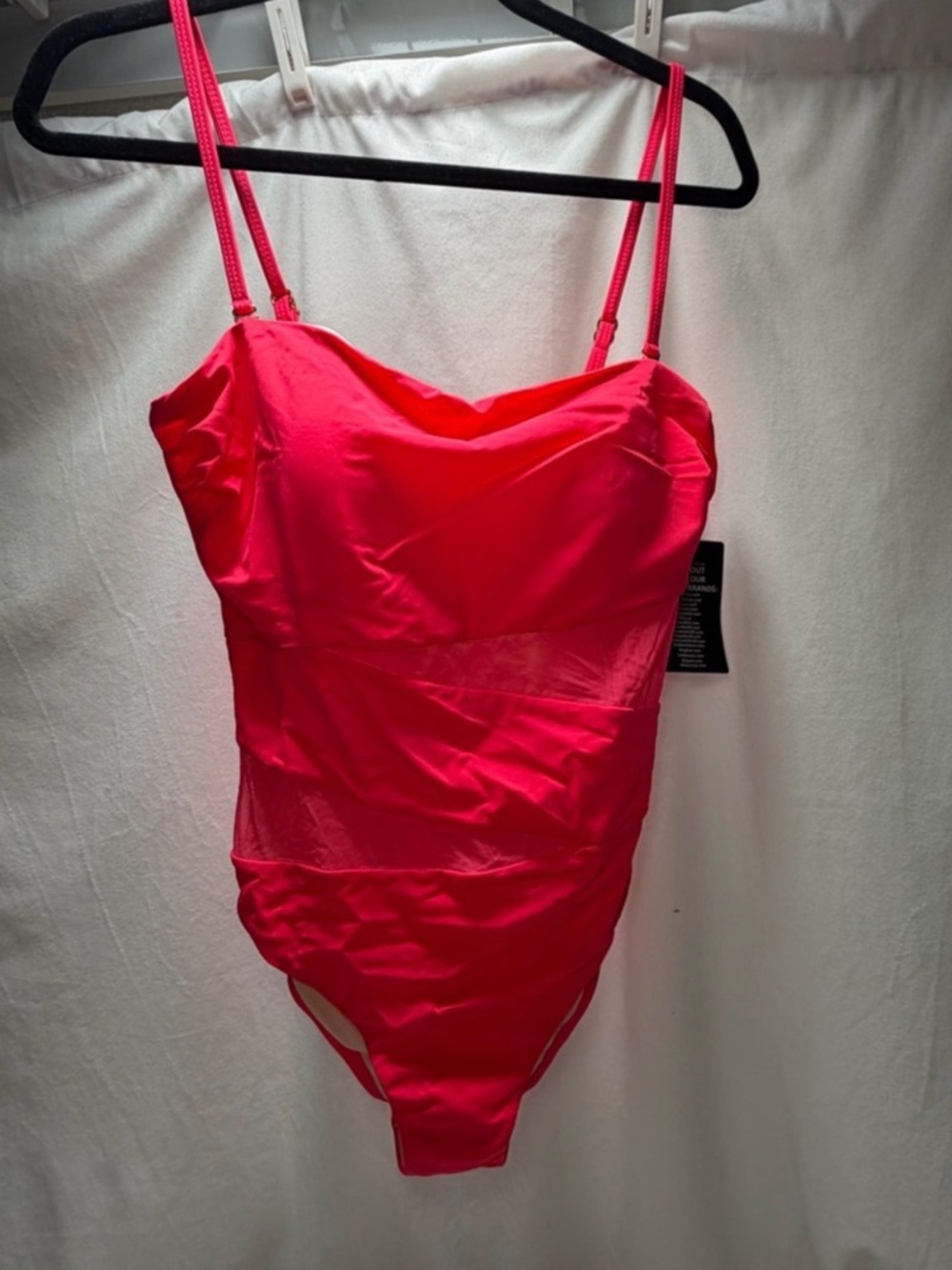 NWT Swimsuits For All Coral Pink One Piece Size 12